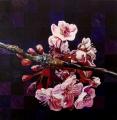 Hanami # 118 - 2012 - Acrylique sur papier marouflé sur toile - 50 X 50 cm