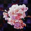 Hanami # 86 - 2011 - Acrylique sur papier marouflé sur toile 80 X 80 cm